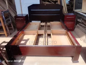 4 Built-in Drawers Double Bed With Two Sides Cabinets