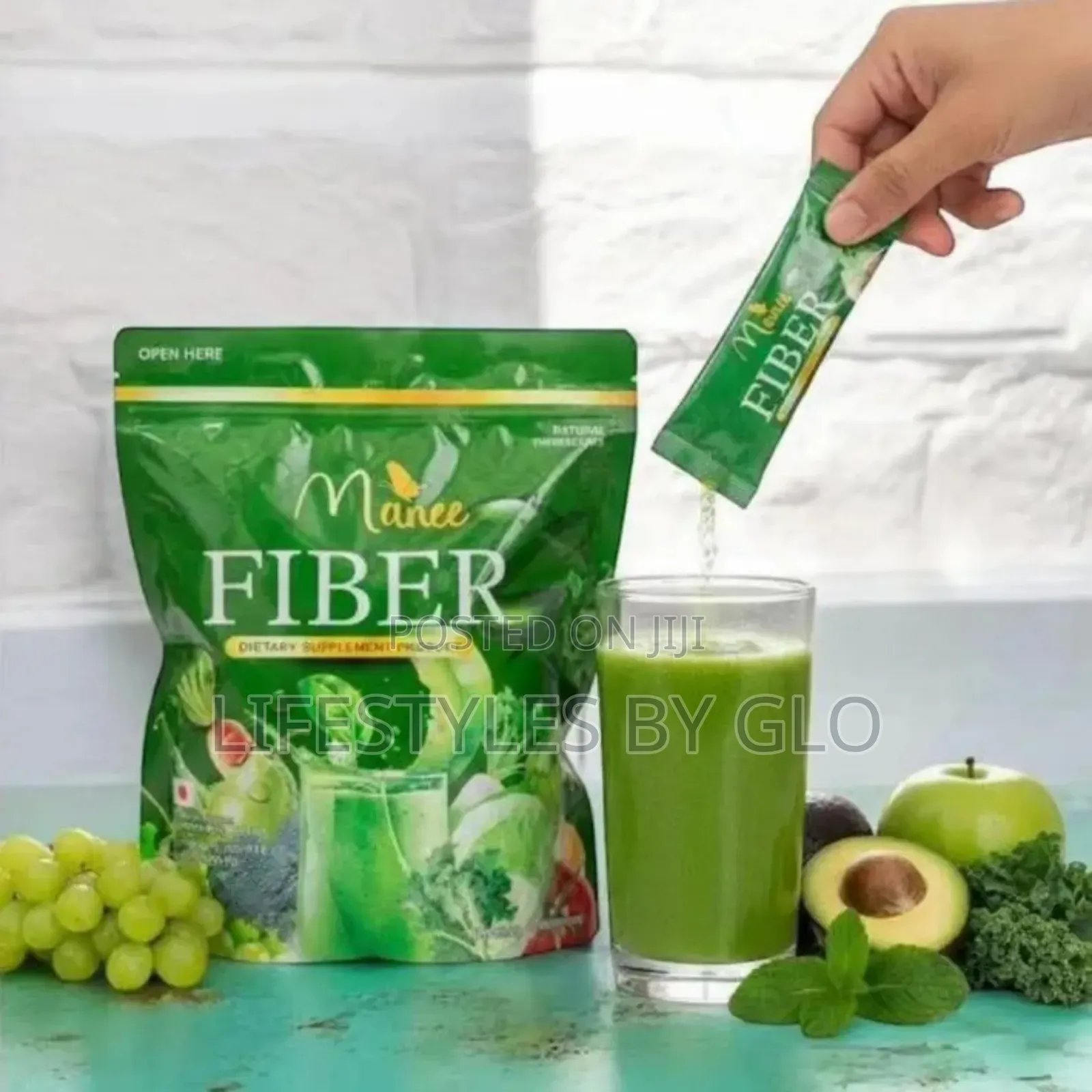 Manee Fiber Vegetable Fruits Super Greens Powder Drink