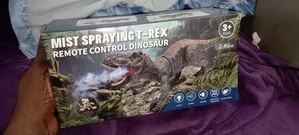 A Mist Spraying T-Rex Remote Control Dinosaur Toy