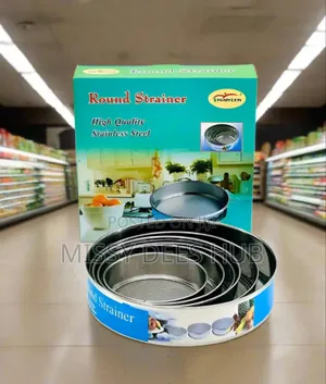6pcs Stainless Steel Round Strainer