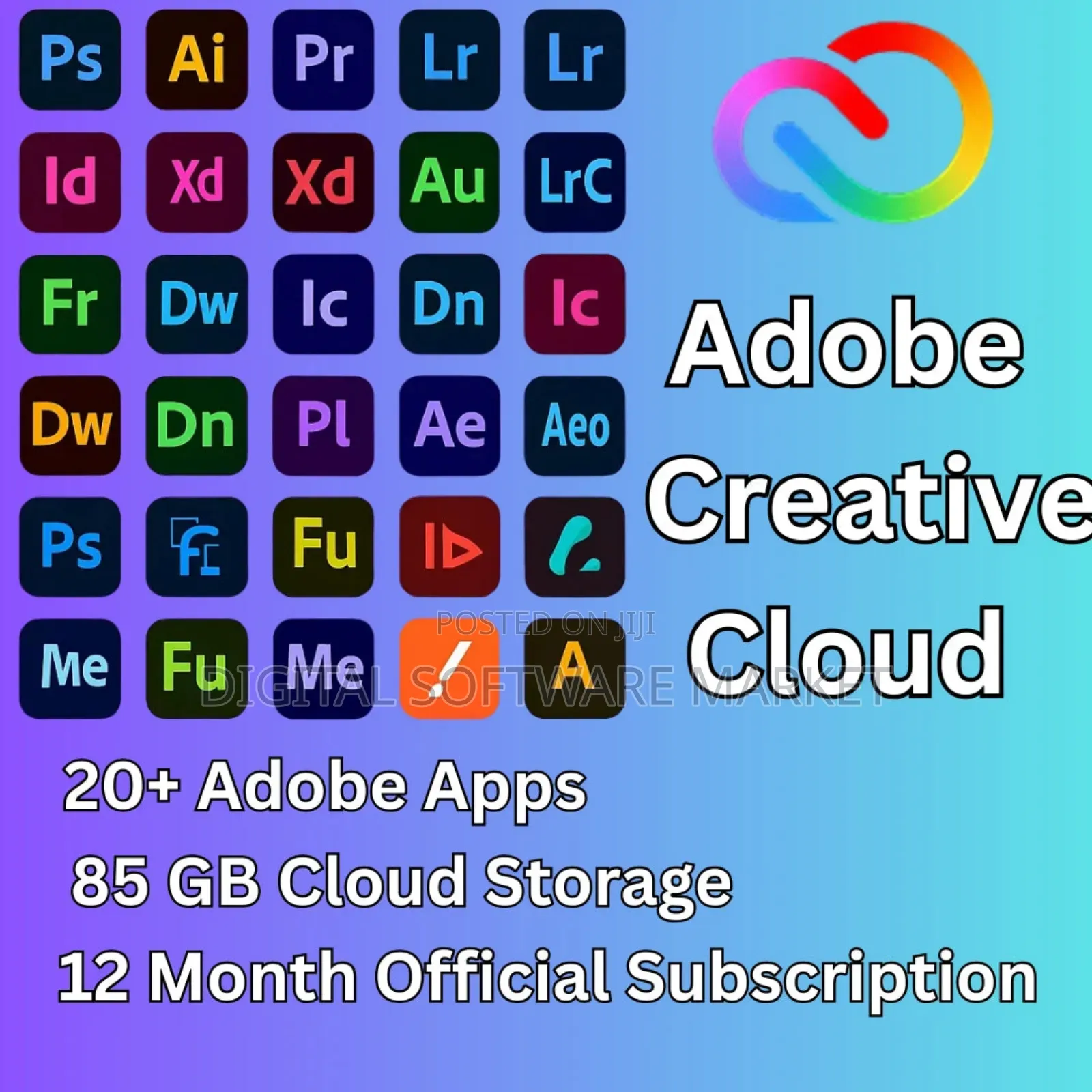 Adobe Creative Cloud All Apps 1 Year Subscription
