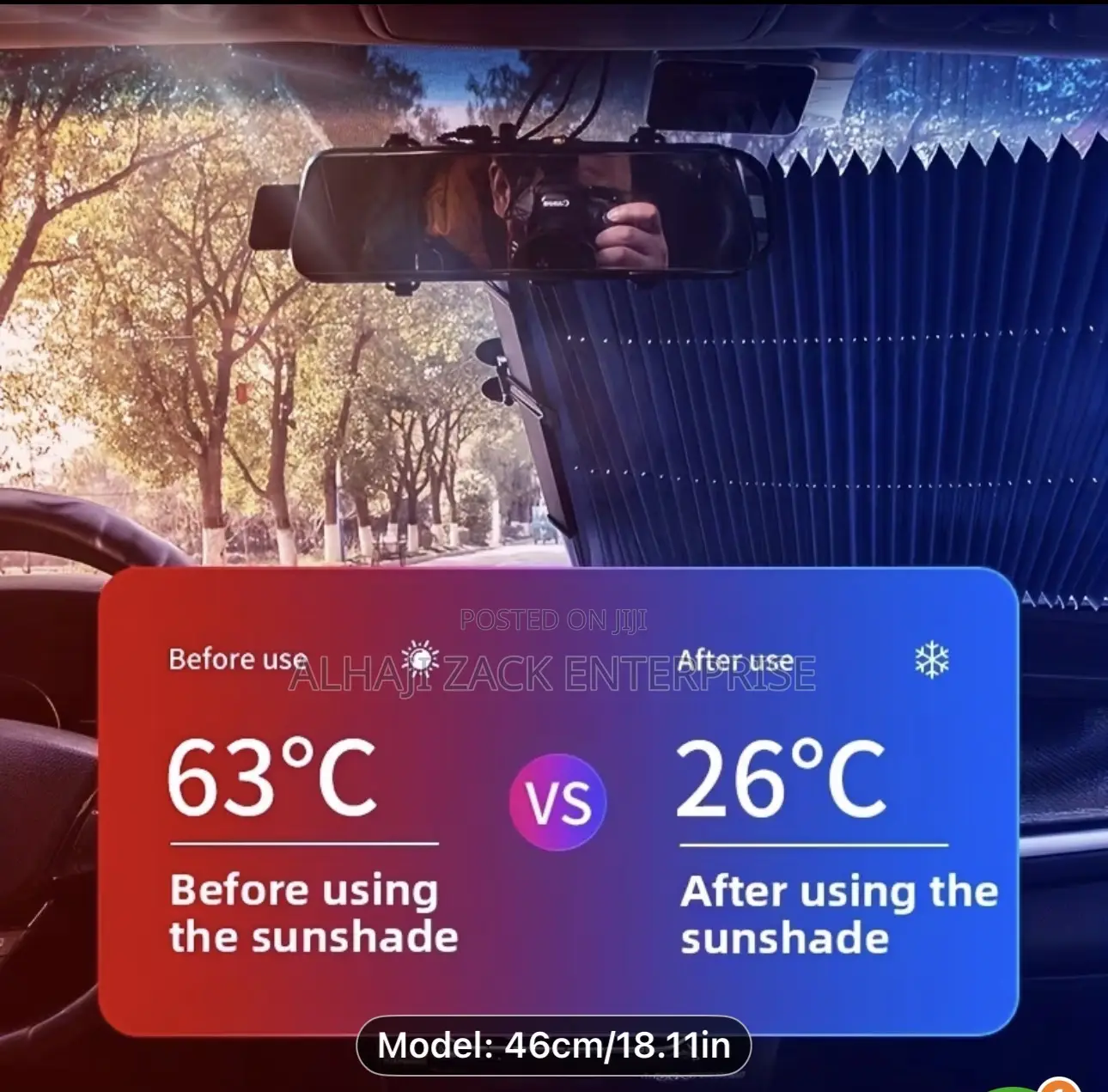 Universal Retractable Sunshade