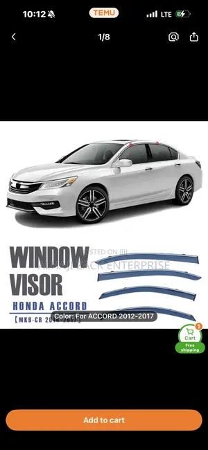 Honda Accord 2013-2017 Door Sun Shade