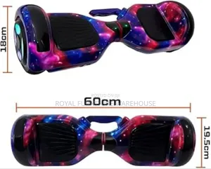 Galaxy-Patterned Self-Balancing Electric Hoverboard.