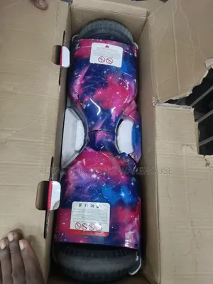 Galaxy-Patterned Self-Balancing Electric Hoverboard.