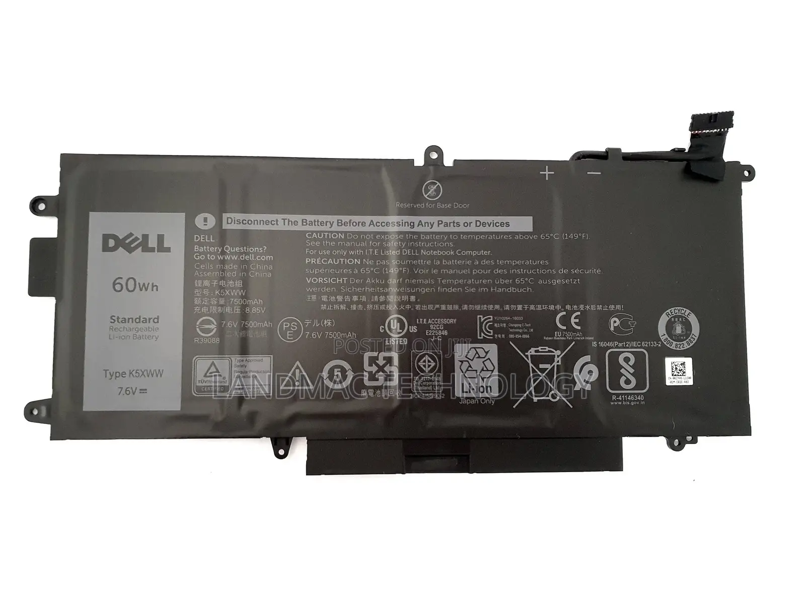 Genuine K5xww Battery for Dell Latitude 7389 7390 L3180 5285 5289