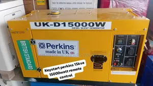 Yellow Perkins 15kva 15000watt Remote Control Diesel 15kva