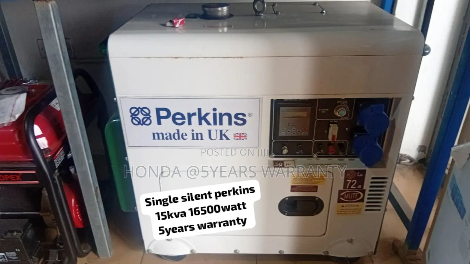 White and Green Autoswitch 15kva Perkins Generator Diesel