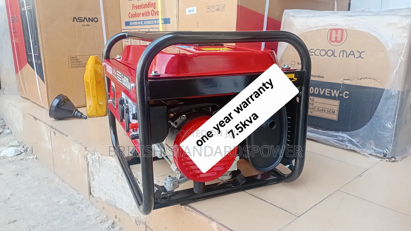 Portable Standby 7.5kva Honda Petrol Generator