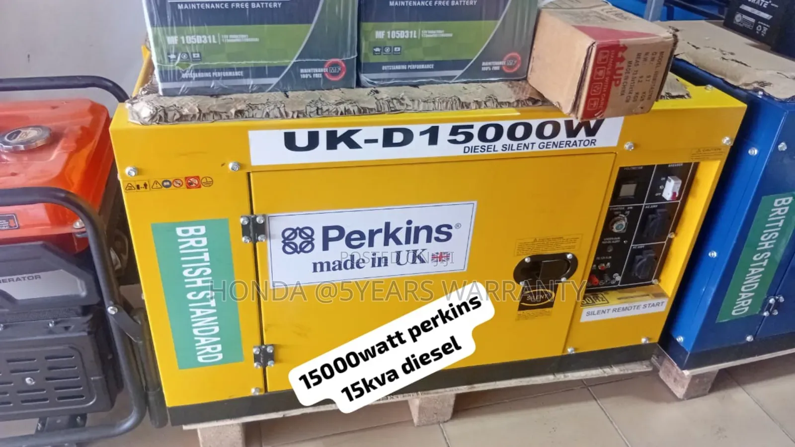 Made in Uk Remote Start 15kva 15000watt Diesel Generator