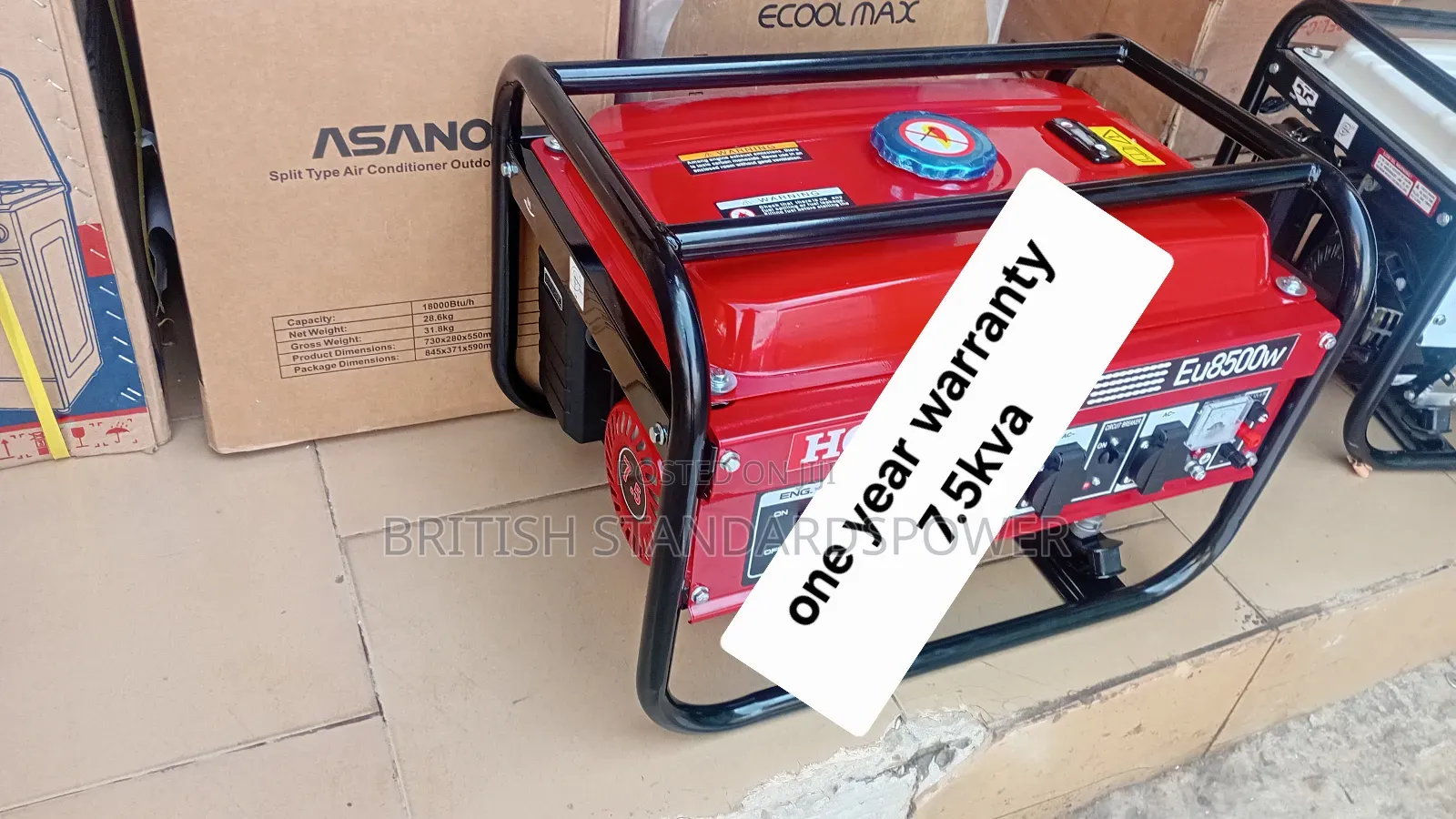 Industrial Petrol Generator 7.5kva Honda
