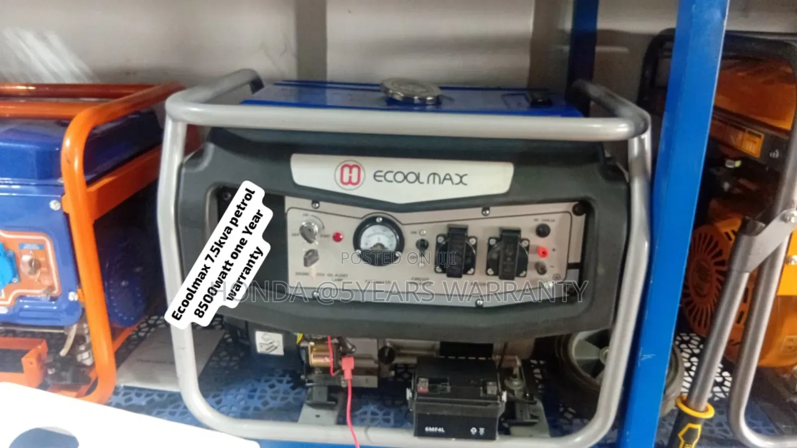 8500watt Ecoolmax Petrol 7.5kva Generator Keystart 7.5kva