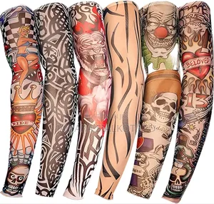 Tattoo Arm Sleeves To Cover Arms 01 Pair Sun Protection Stretchable