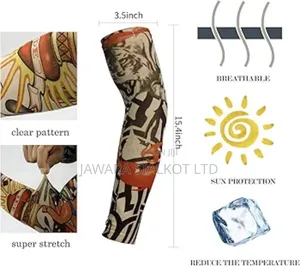Tattoo Arm Sleeves To Cover Arms 01 Pair Sun Protection Stretchable