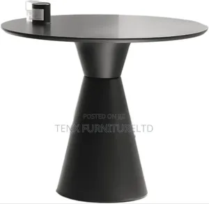 Dinning Table (Black)Metal Base