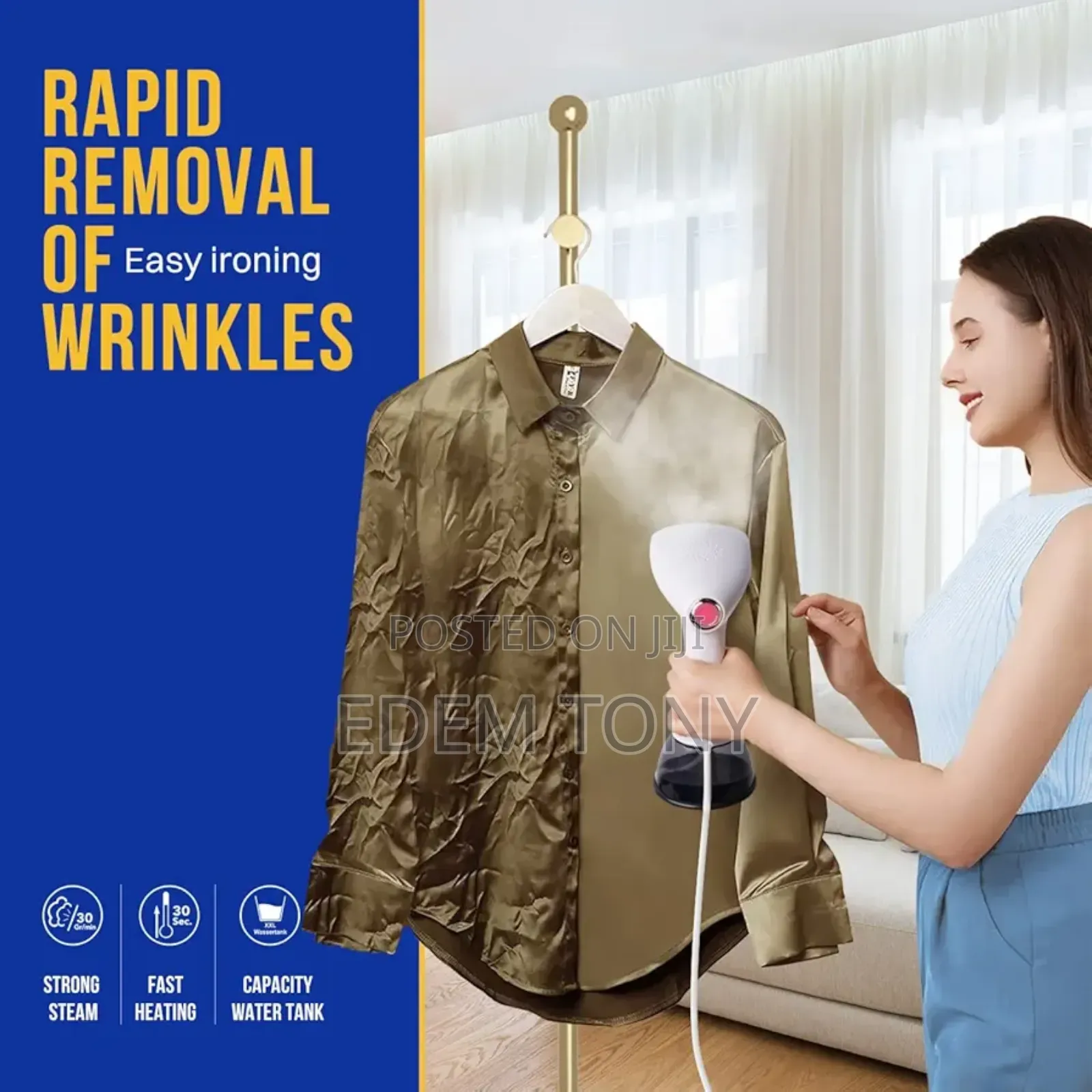 Rolipo Clothes Steamer, Garment Steamer Wrinkle Remover