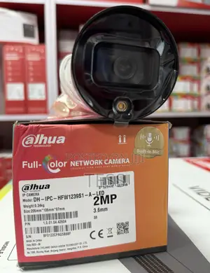 Dahua 2mp Ip Camera Full Color Audio Outdoor Dh-Ipc-Hfw1239s1p-a-Led