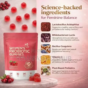 Women Cranberry Probiotic Gummies - Vaginal Ph Balance