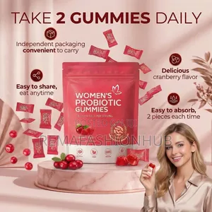 Women Cranberry Probiotic Gummies - Vaginal Ph Balance
