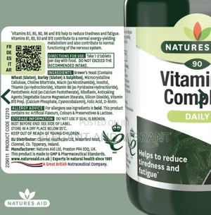 Vitamin B Complex From Natures Aid Uk