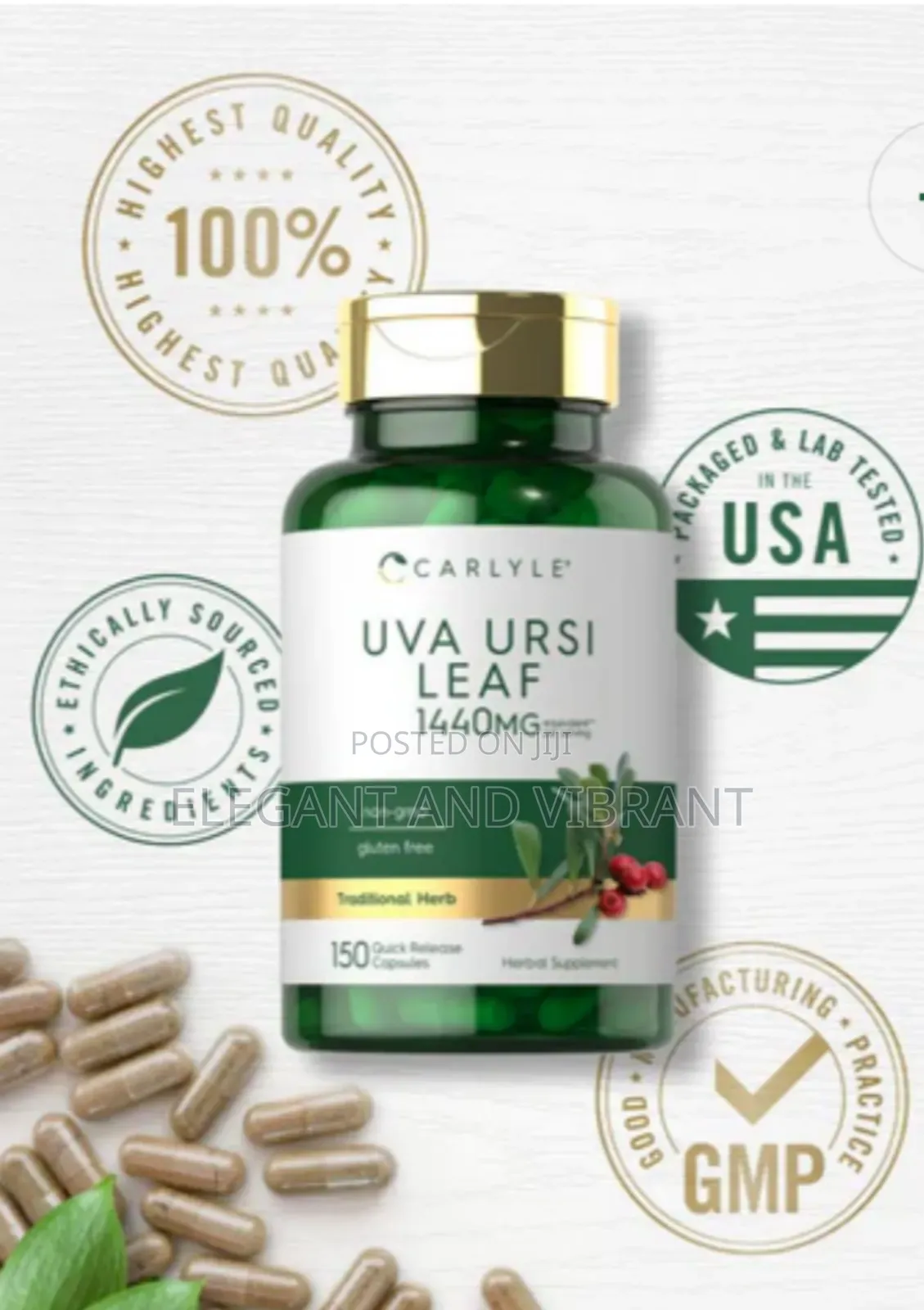 Uva Ursi | 150 Capsules