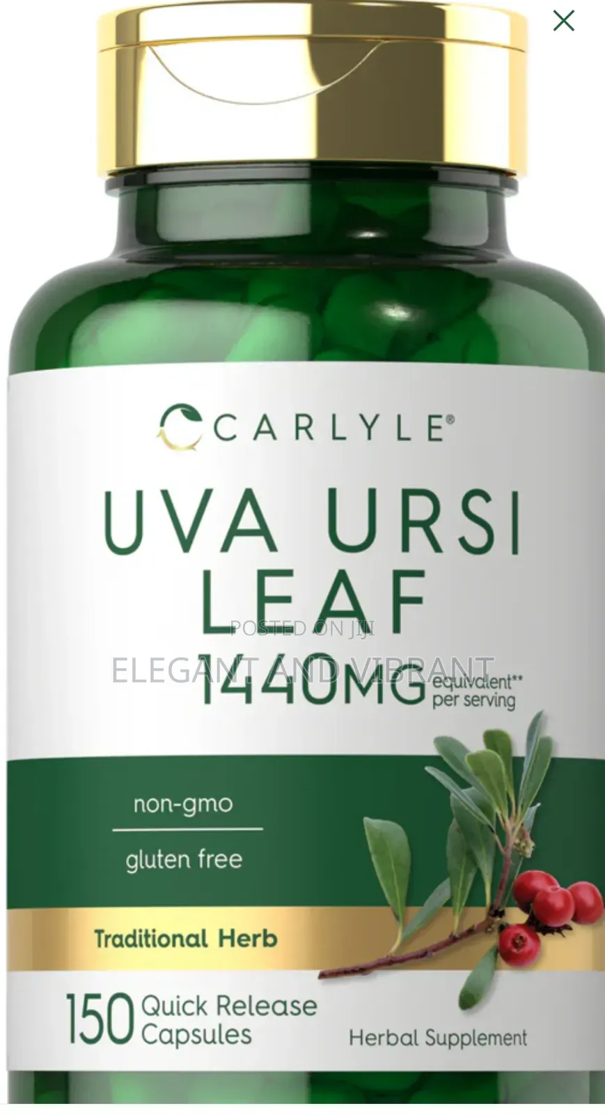 Uva Ursi | 150 Capsules