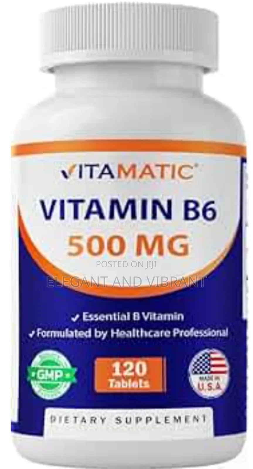 Vitamin B6 (Pyridoxine Hci), 100mg 250 Tablets