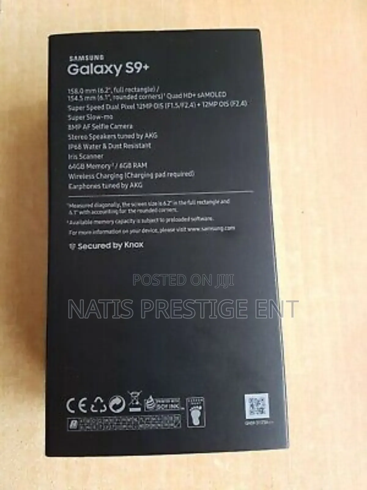 New Samsung Galaxy S9 Plus 128 GB Black