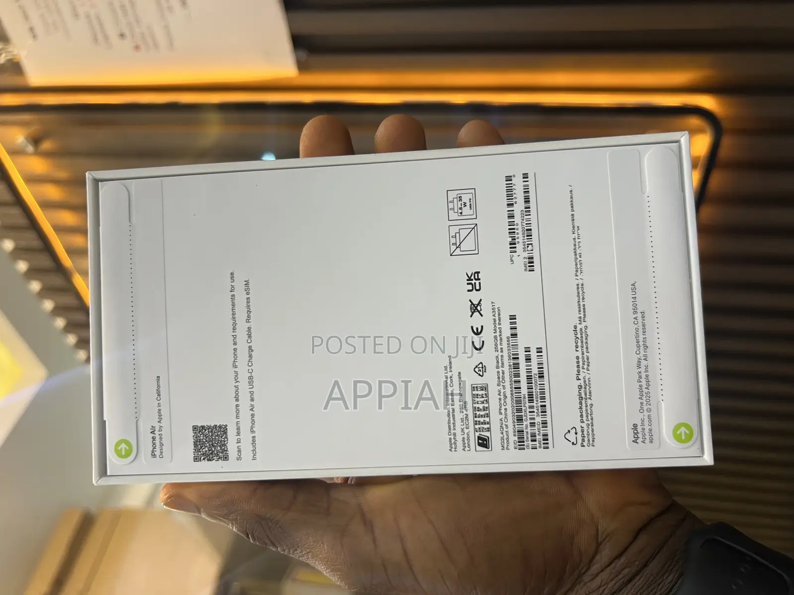 New Apple iPhone Air 256 GB Black