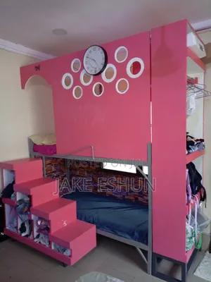 Modern Double Decker Kids Bed With Storage