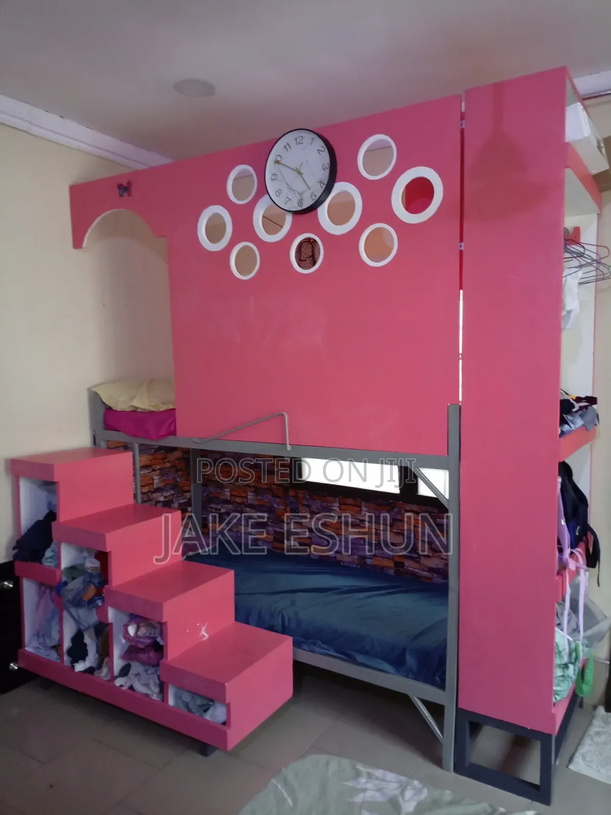 Modern Double Decker Kids Bed With Storage