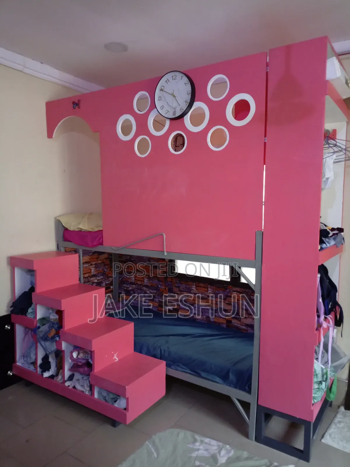 Modern Double Decker Kids Bed With Storage