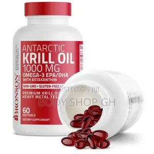 Bronson Antarctic Krill Oil 1000 Mg With Omega-3 Epa, Dha, Astaxanthin
