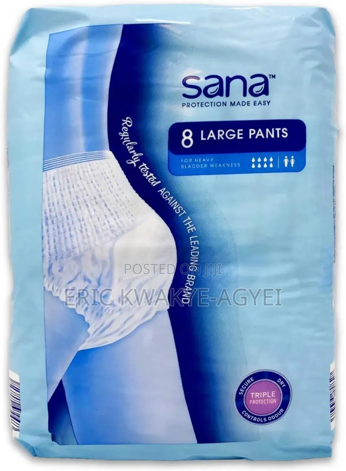 Sana Incontinence Pants for Heavy Bladder Weakness of 8 L