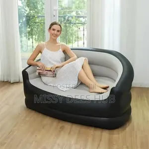 Inflatable Two-seater Sofa With Pump