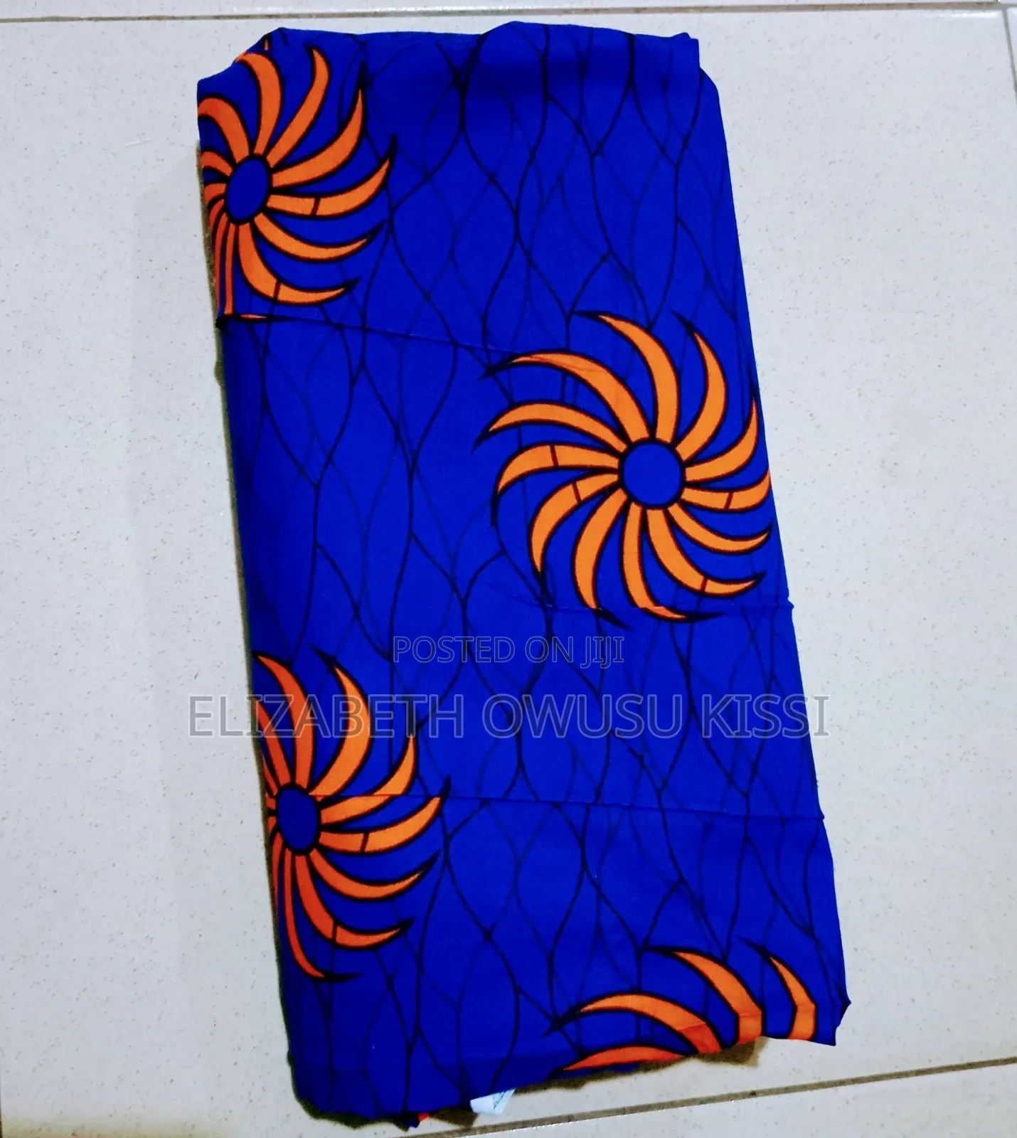 Blue African Print