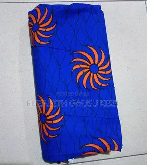 Blue African Print