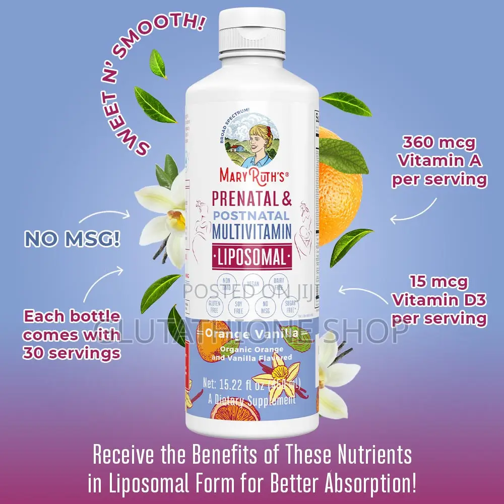 Maryruth Organics Prenatal Postnatal Multivitamin Liposomal