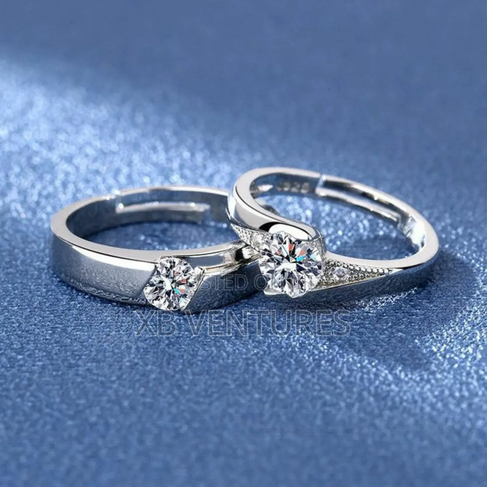 Adjustable Diamond Couple Wedding Ring