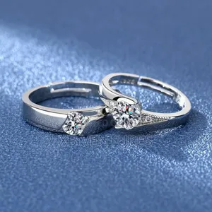 Adjustable Diamond Couple Wedding Ring