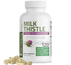 Milk Thistle Silymarin Marianum Dandelion for Liver Health -120 Caps