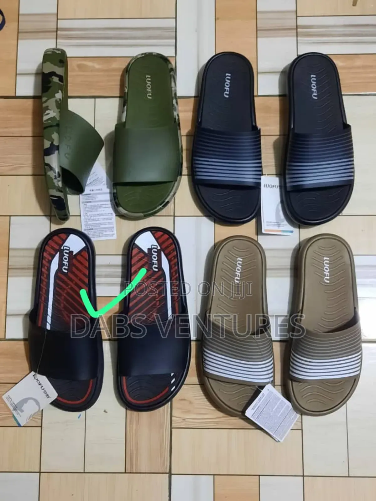 Luofu Soft Toe Men Lux Slide.Size 40-45