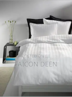 Reliable Quality for Hotels and Lodges ;(White Stripped Duvet Covers