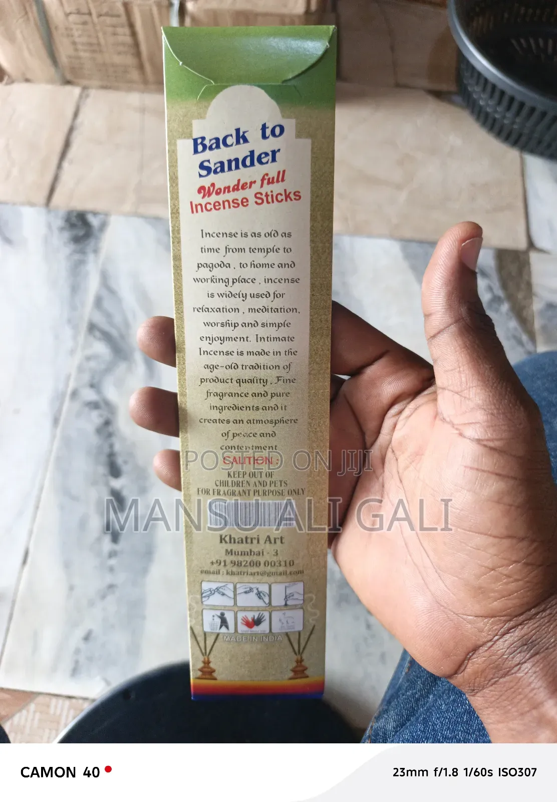 Back to Sender Incense