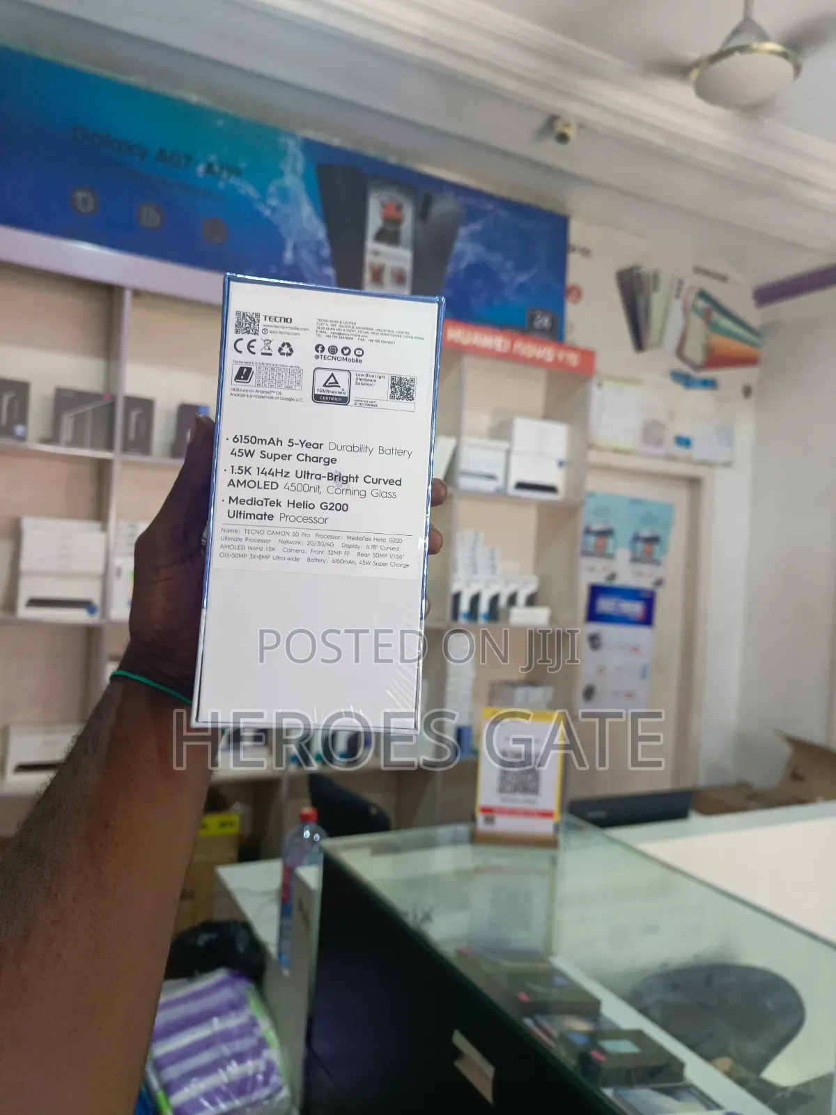 New Tecno Camon 50 Pro 256 GB Black