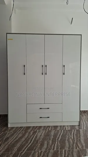 4 Door Glossy Wardrobe 160x55x200cm