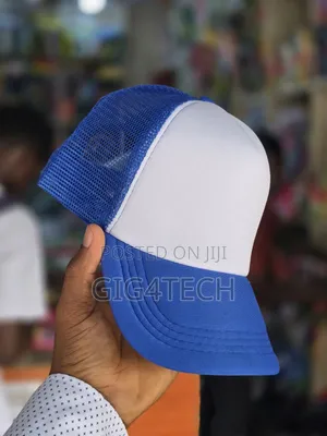 Blue and White Baseball Cap