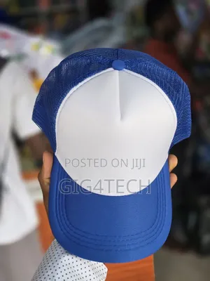 Blue and White Baseball Cap