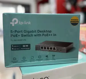 Tp-Link 5-Port Gigabit Desktop Poe+ Switch With Poe++ in Tl-Sg1005p-Pd