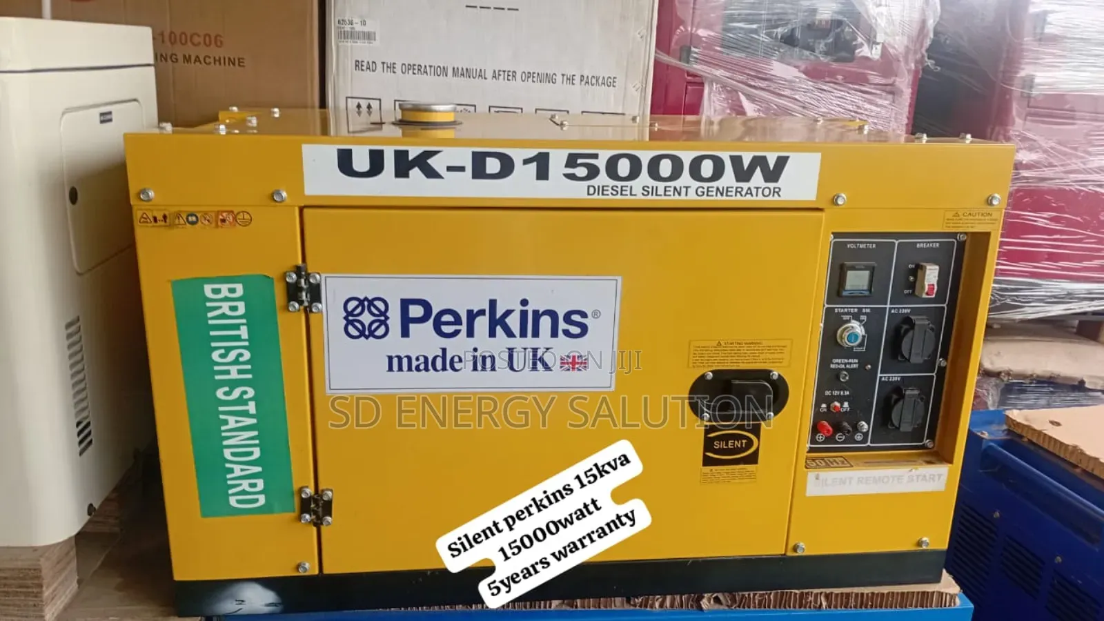 High Speed 15000watt 15000watt Perkins Diesel Generator 15kv